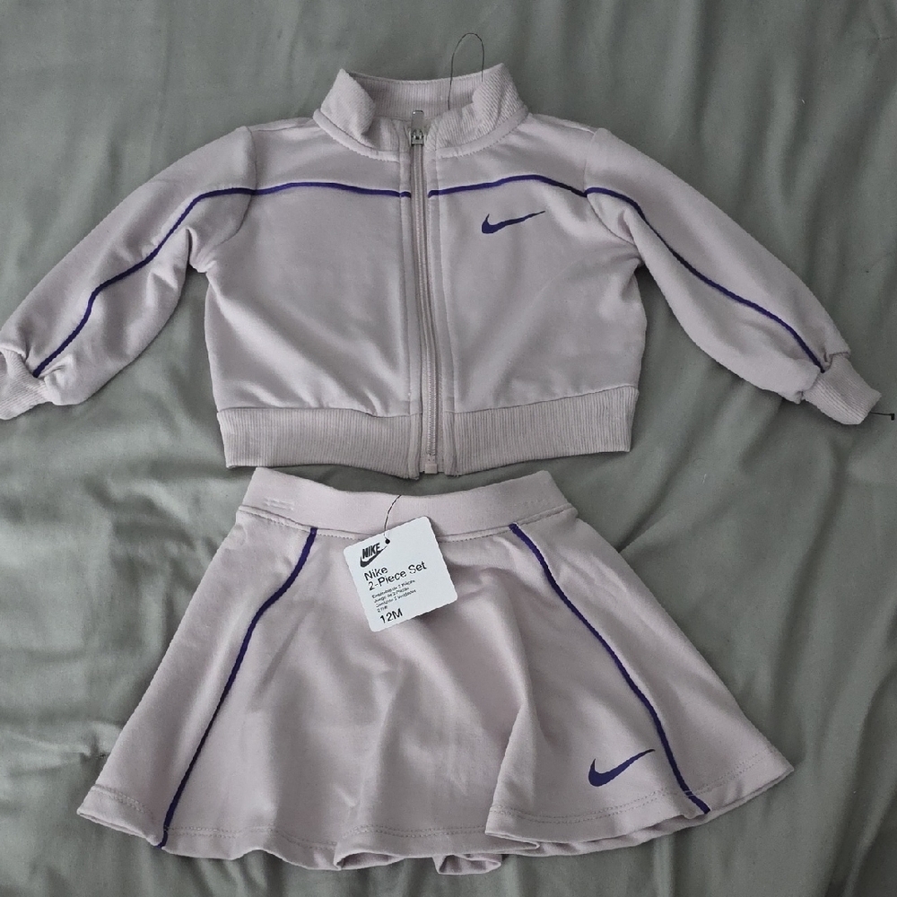 NWT Nike Light Purple Track Suit with Skort